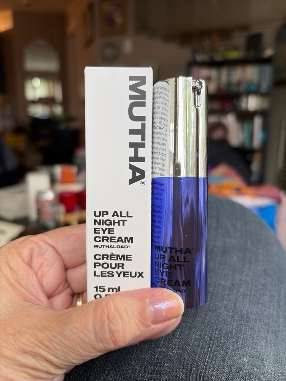 Mutha Up All Night Eye Cream – Hydrating Night Eye Treatment (Blue) 15ml. New!